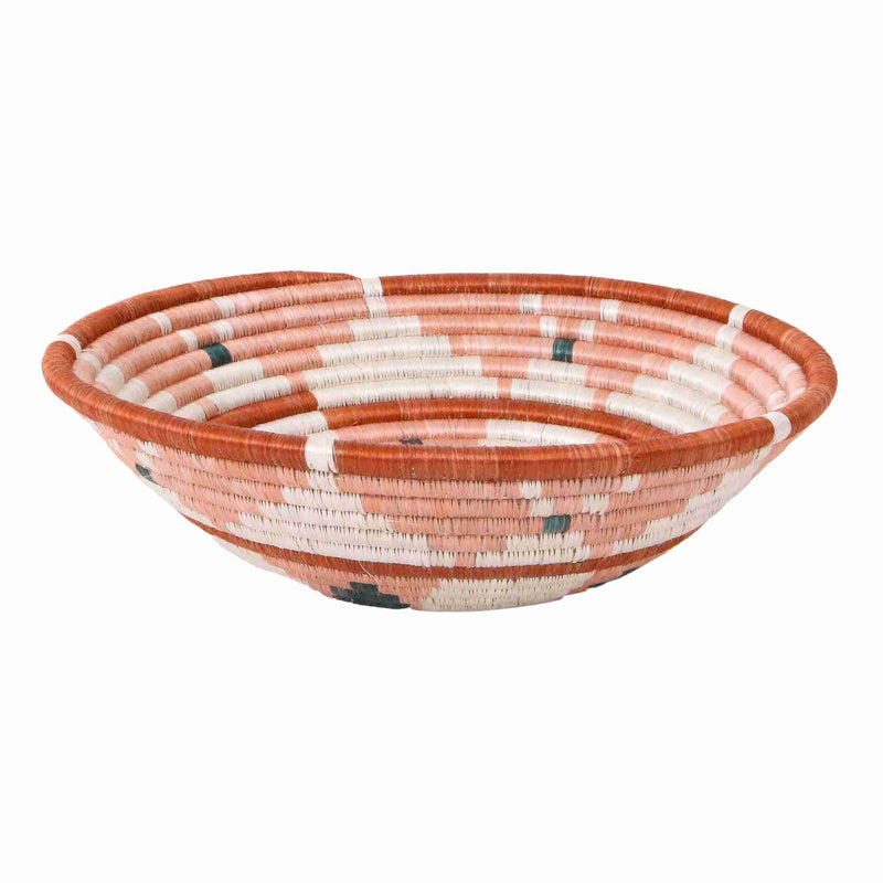Extra Large 35cm Coral Blossom Basket for Storage & Decor