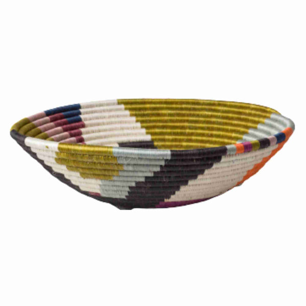 Extra Large 35cm Multicolour Kolagi Basket for Fruits and More