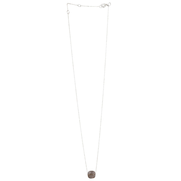 Quadra Faceted Stone Necklace