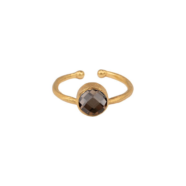 Kleiner runder Ring - Multi Set Gold